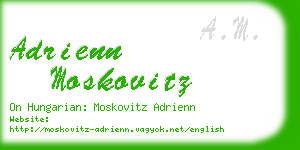 adrienn moskovitz business card